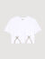 T-shirt corta decorata con strass