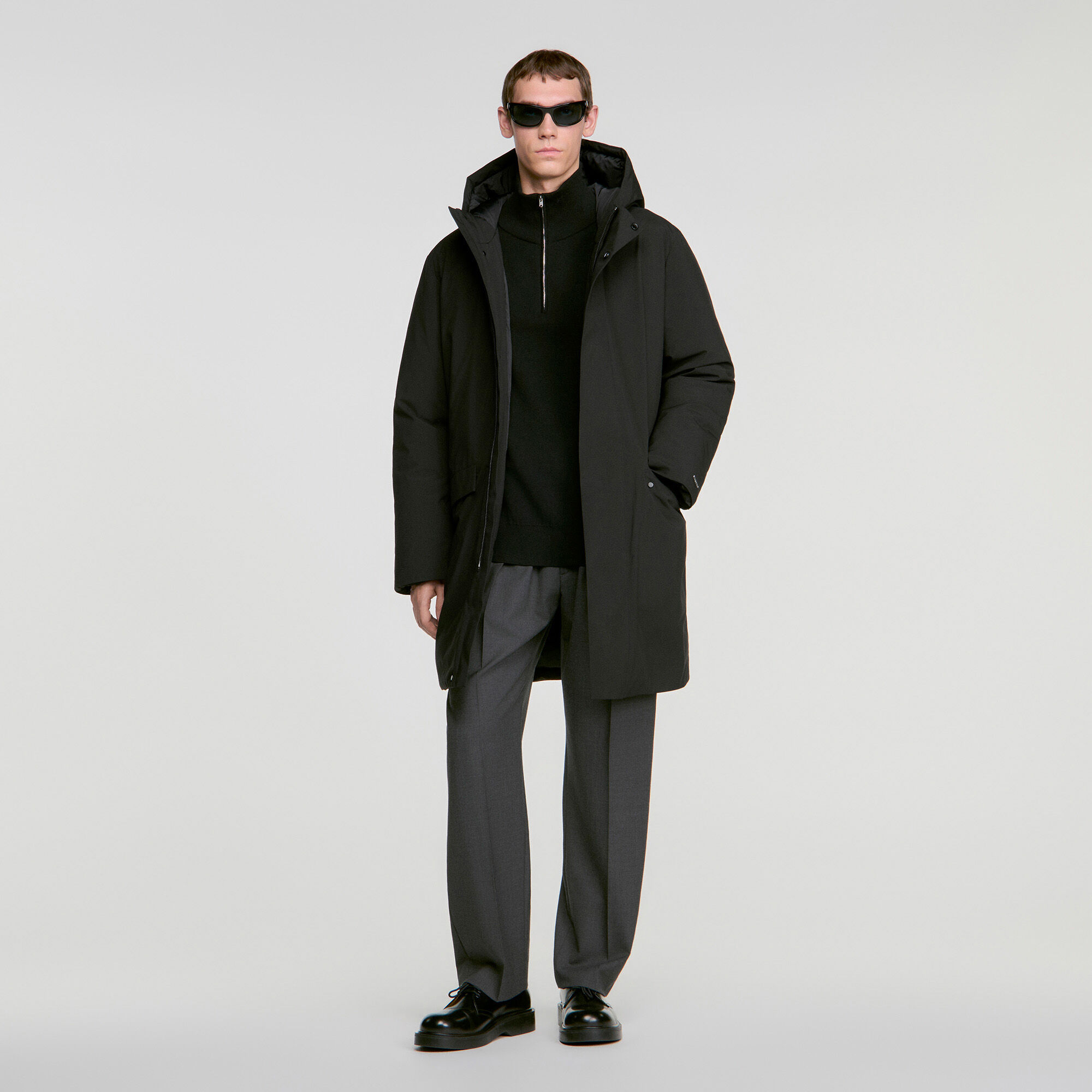 Parka con cappuccio e zip - Uomo | Sandro