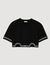 T-shirt corta glitterata