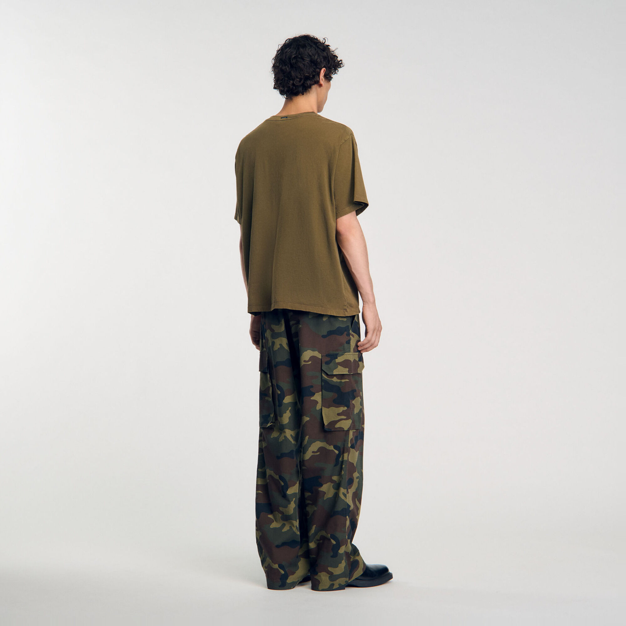 T-shirt con effetto délavé