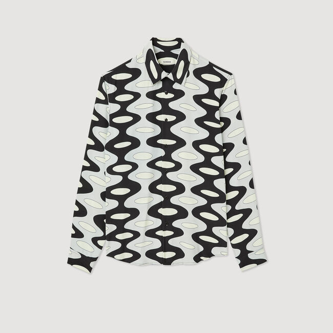 Camicia con stampa grafica