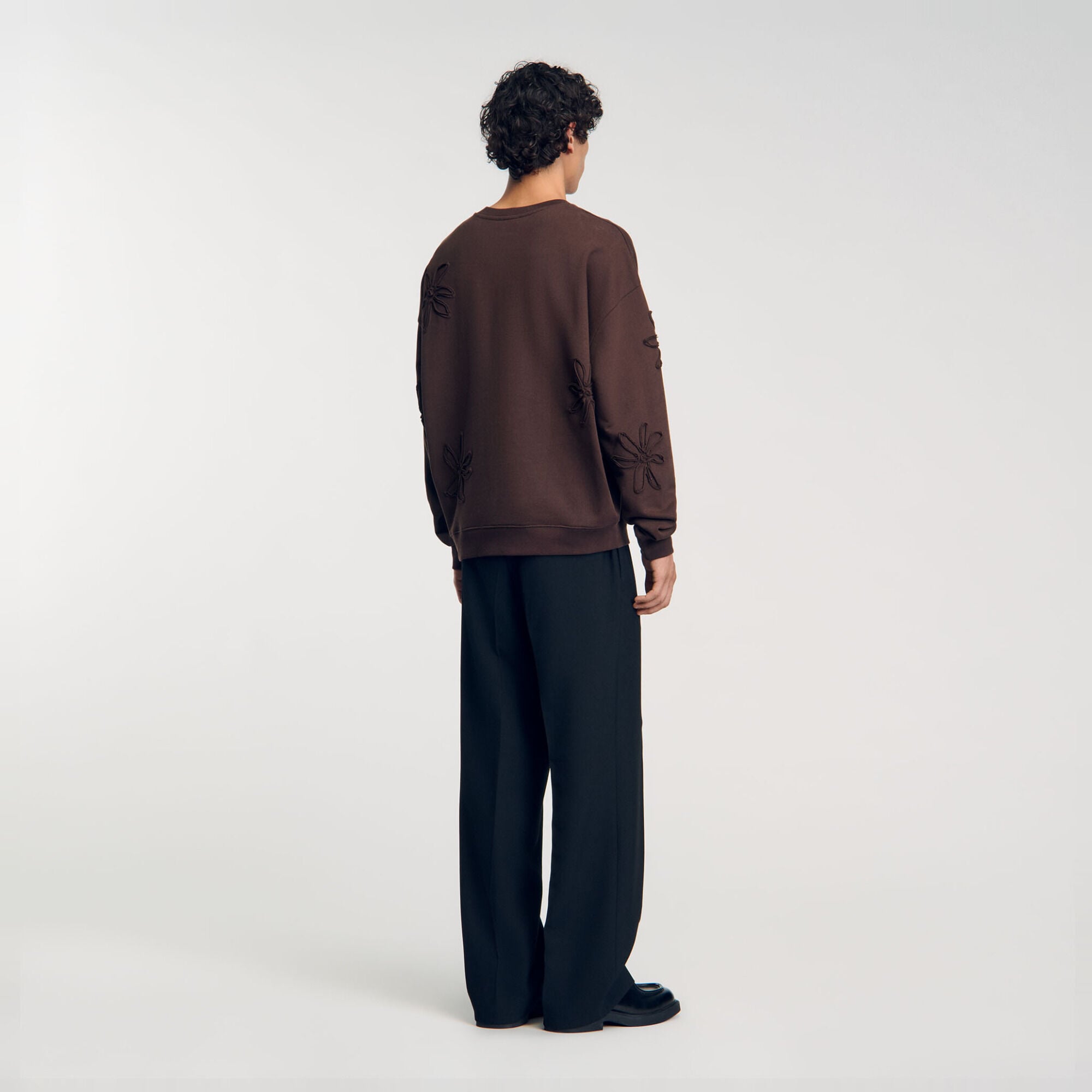 Felpa oversize a fiori - Uomo | Sandro