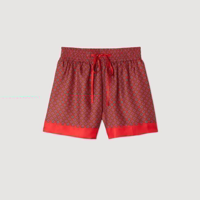 Shorts con stampa foulard