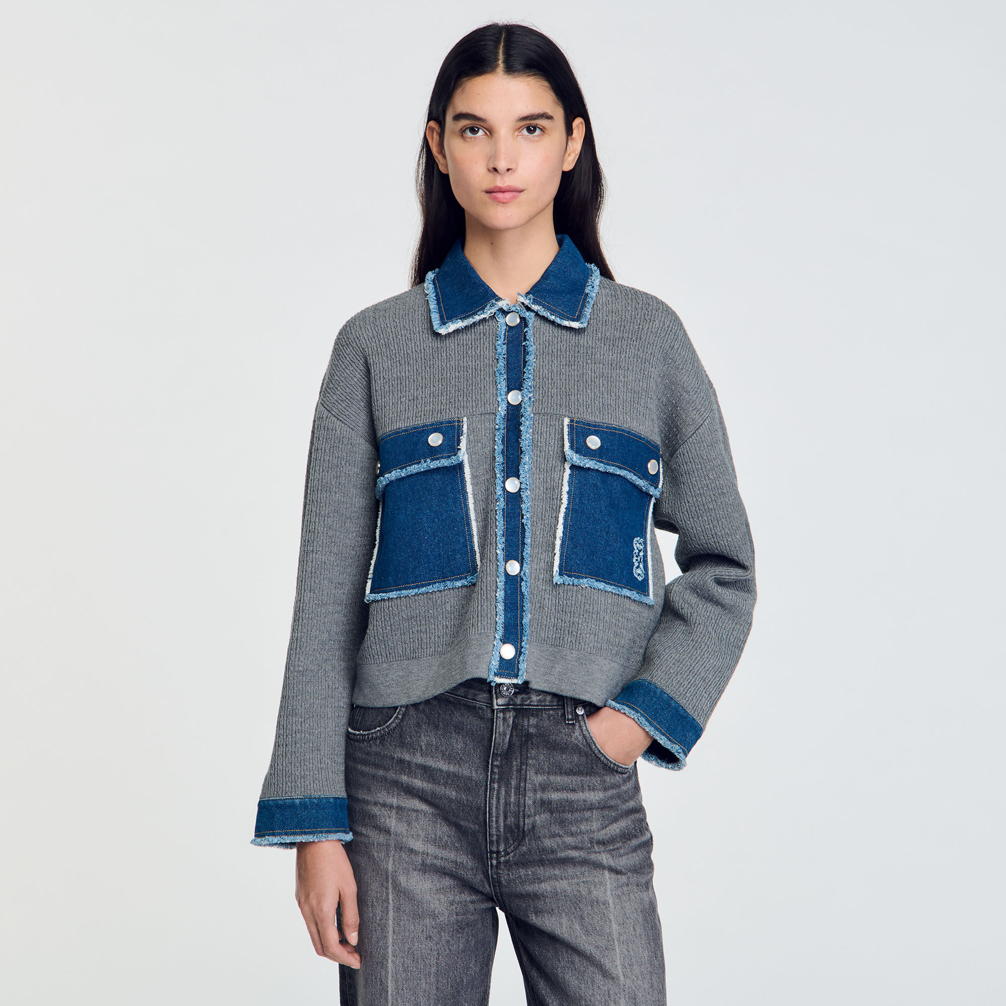Cardicoat in maglia e jeans