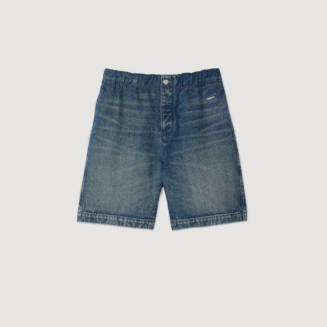 Shorts in denim elasticizzato