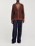 Cardigan jacquard square cross