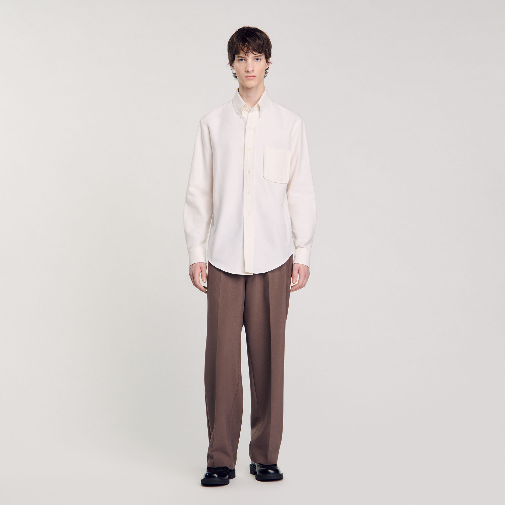 Camicia in oxford flannel