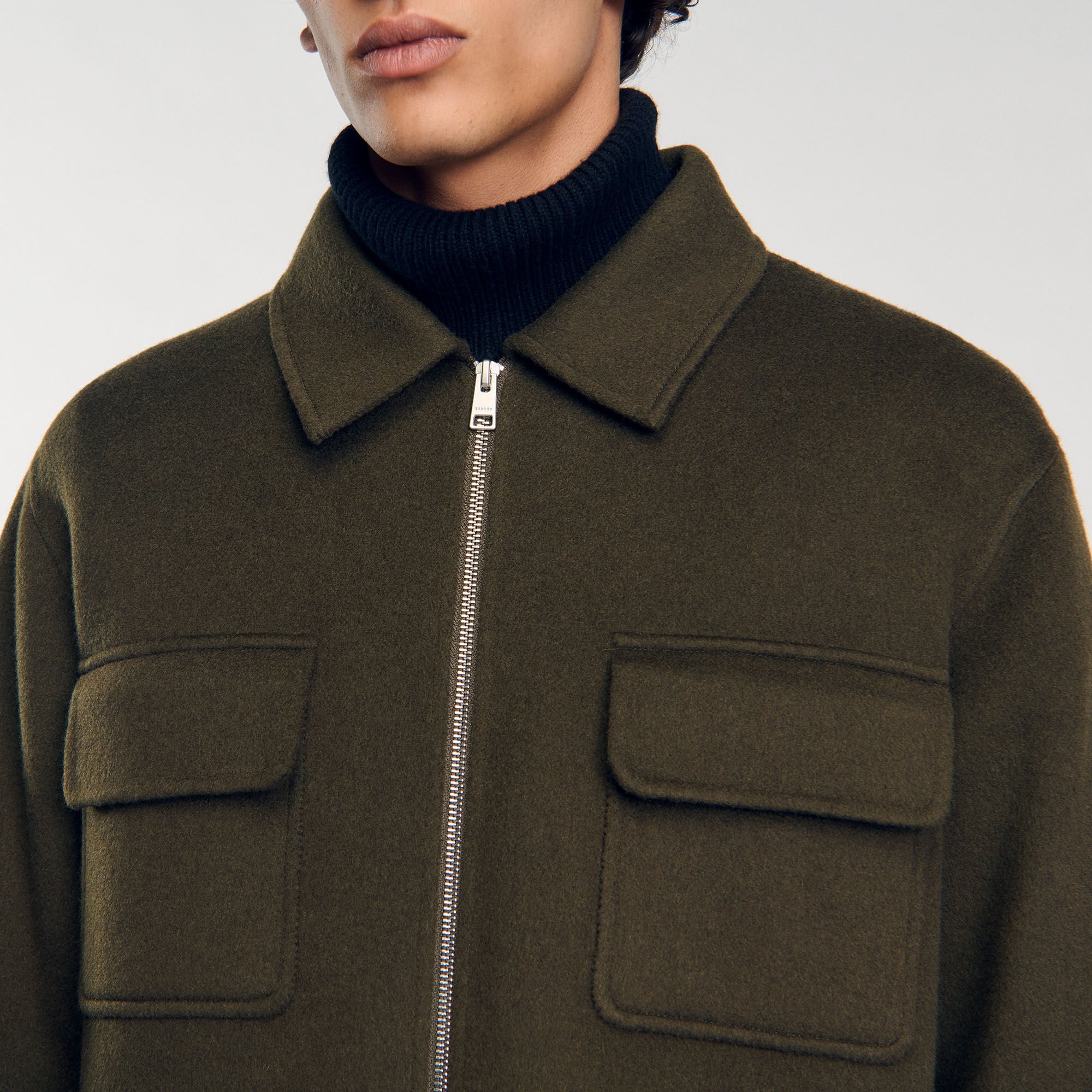 Overshirt con zip