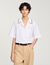Camicia con colletto in crochet