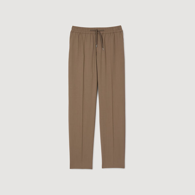 Pantaloni dritti elasticizzati