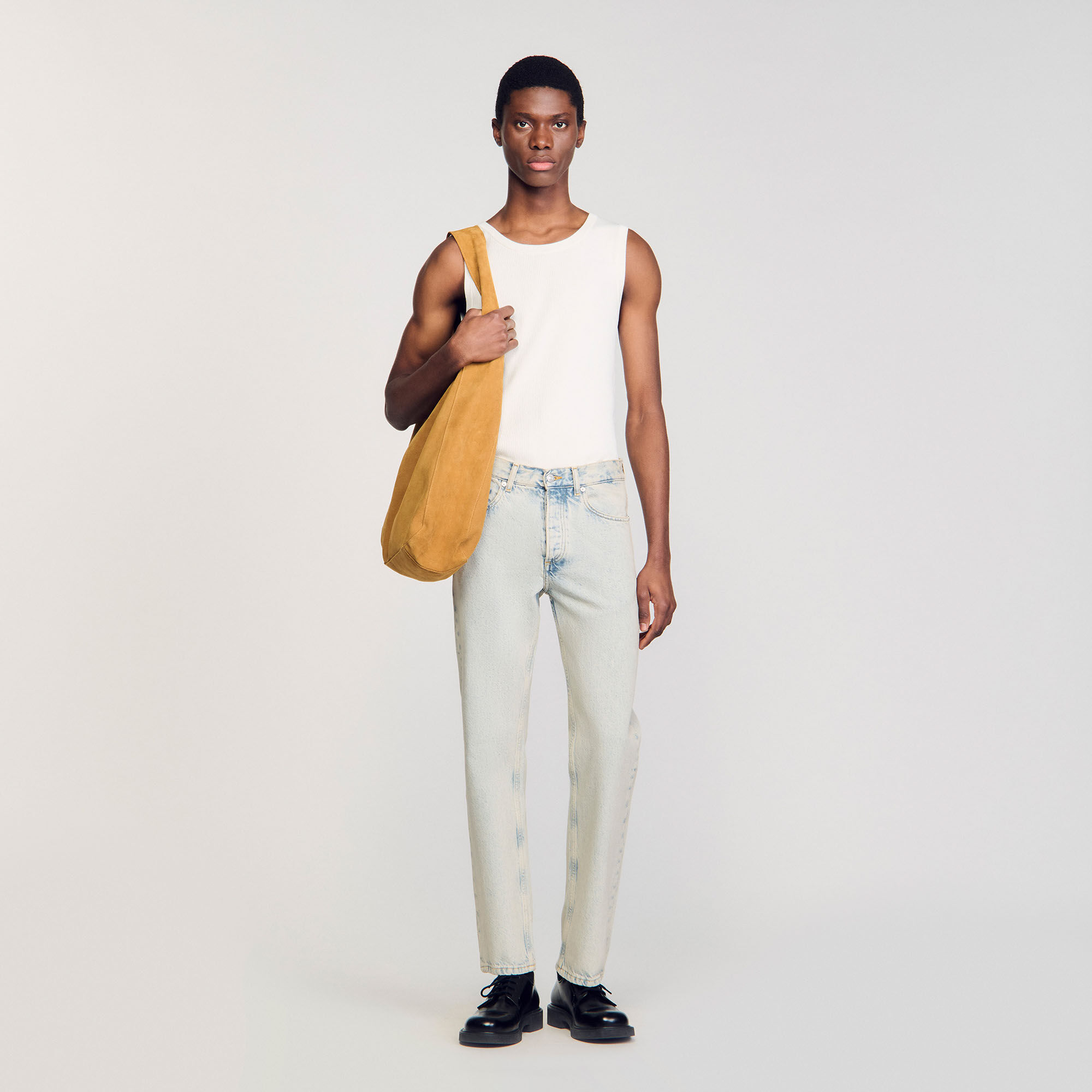 Jeans regular délavé