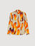 Camicia con motivi a fiamme