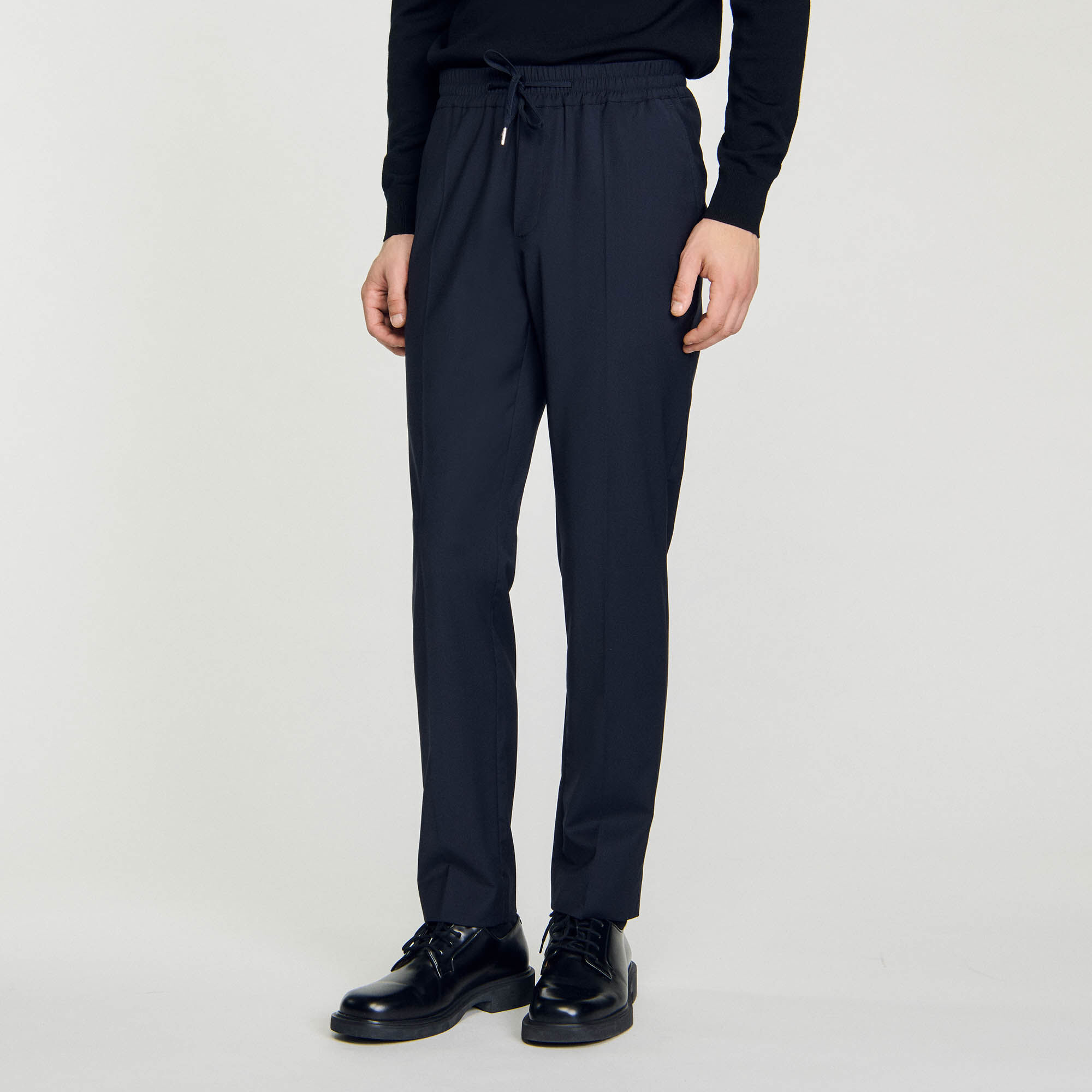 Pantaloni dritti elasticizzati