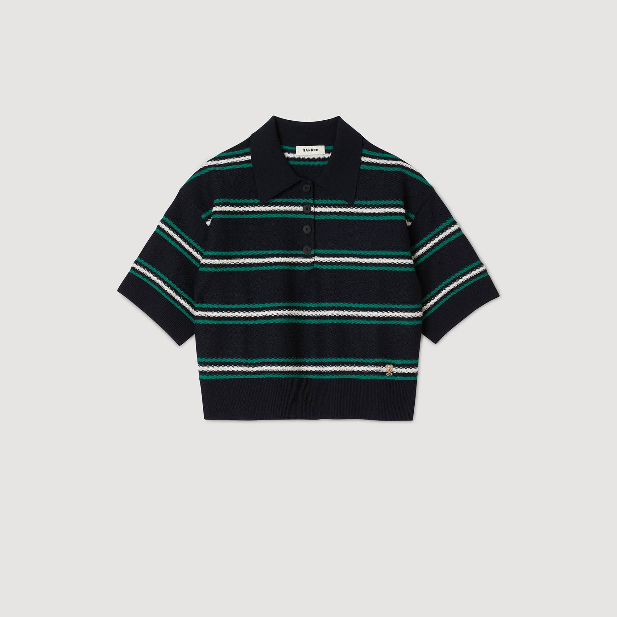Maglione con colletto a polo