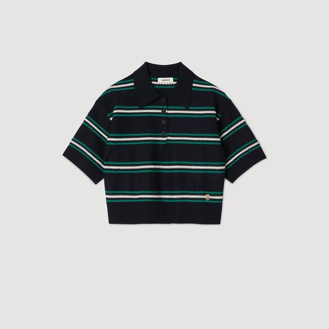Maglione con colletto a polo