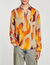 Camicia con motivi a fiamme