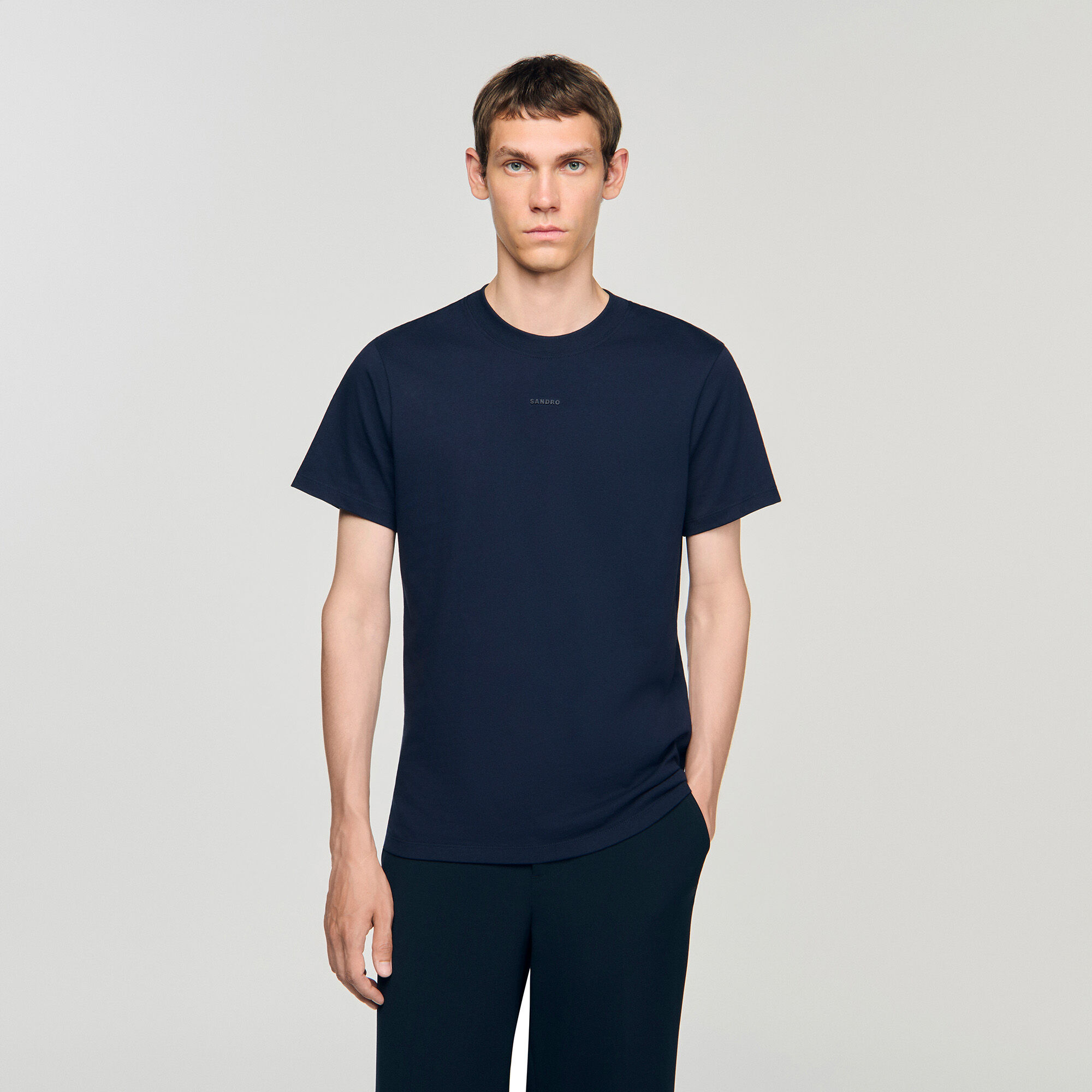 T-shirt in cotone con logo
