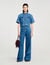 Camicia corta in denim