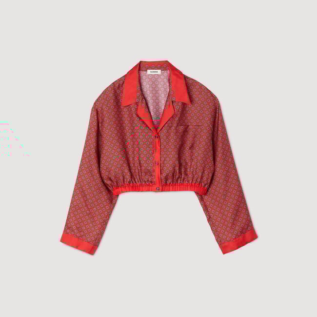 Camicia con stampa foulard