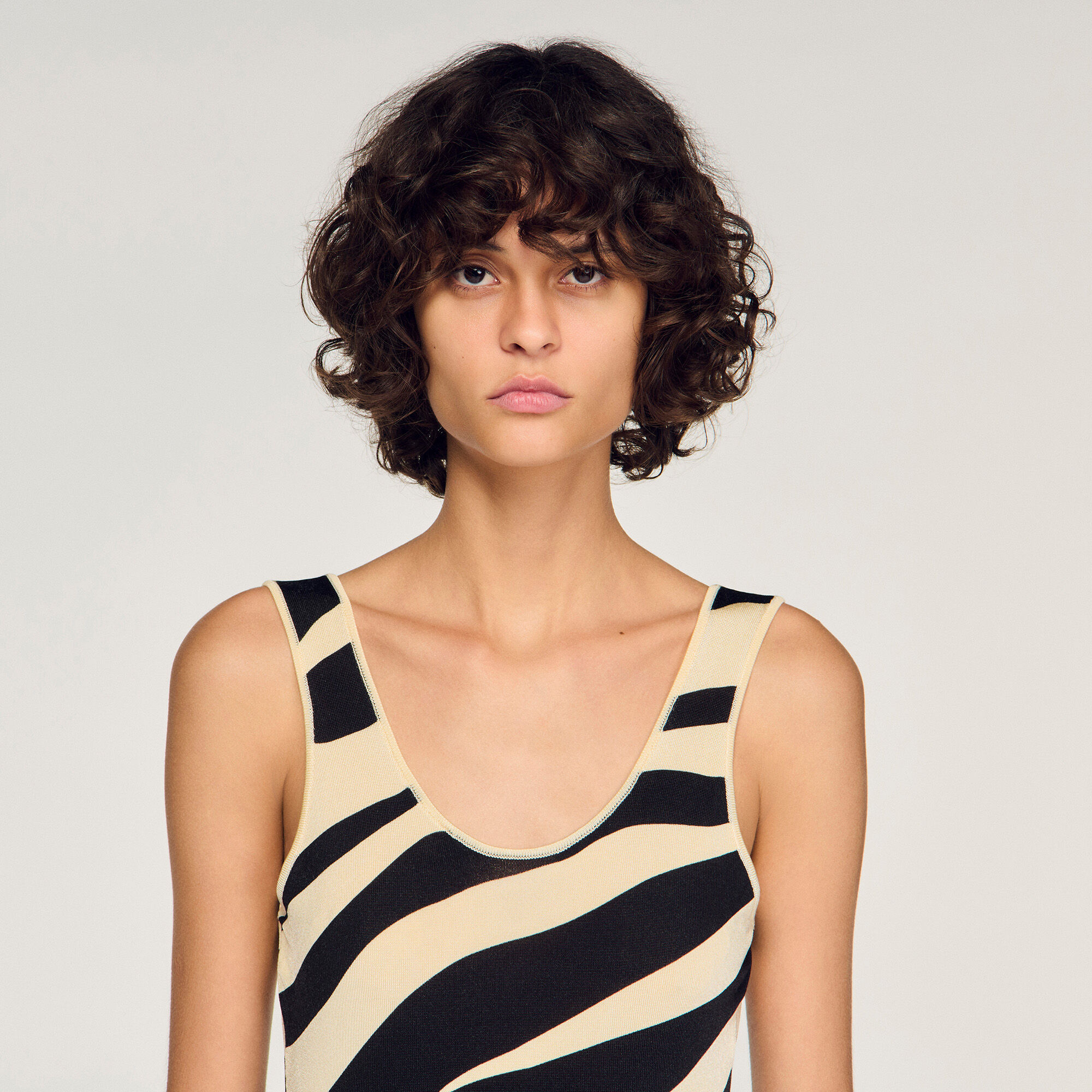 Body in maglia zebrato