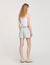 Shorts di jeans strass e perline