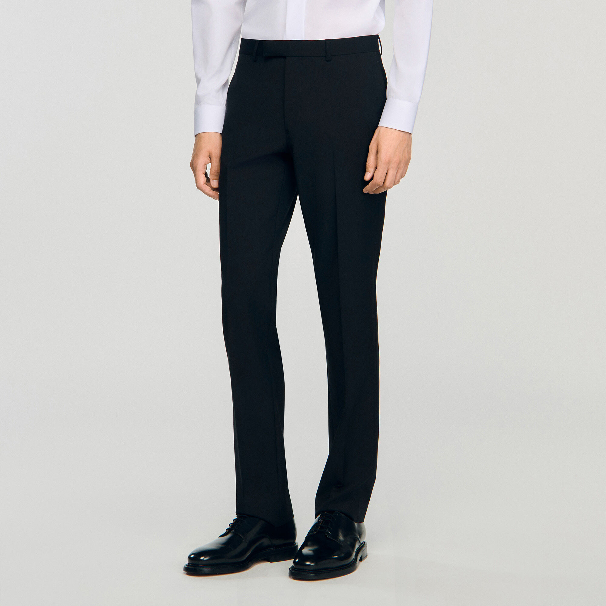 Pantaloni dettagli satinati