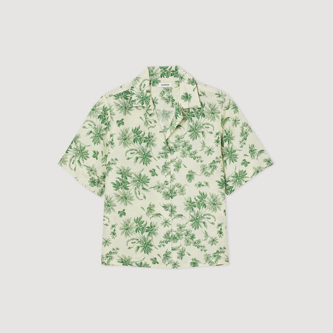 Camicia larga stampata