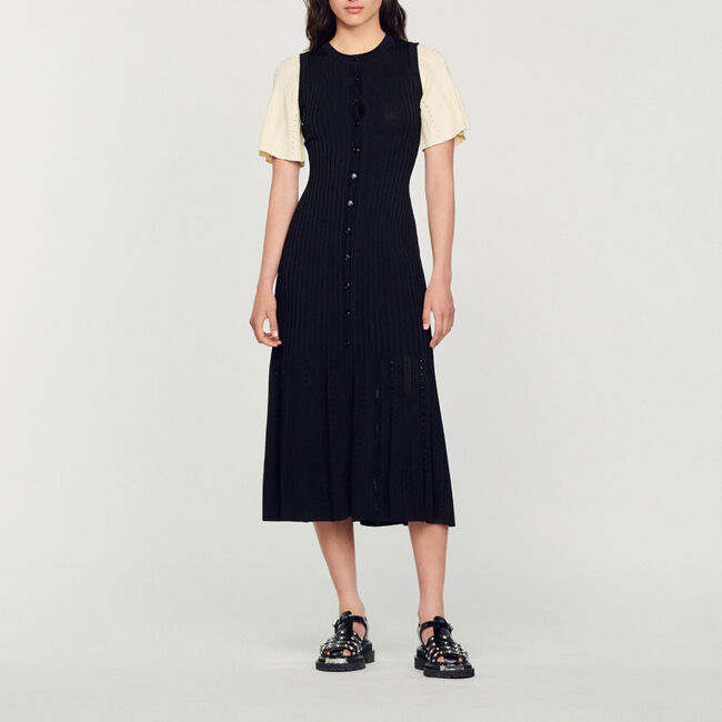 Abito midi in maglia