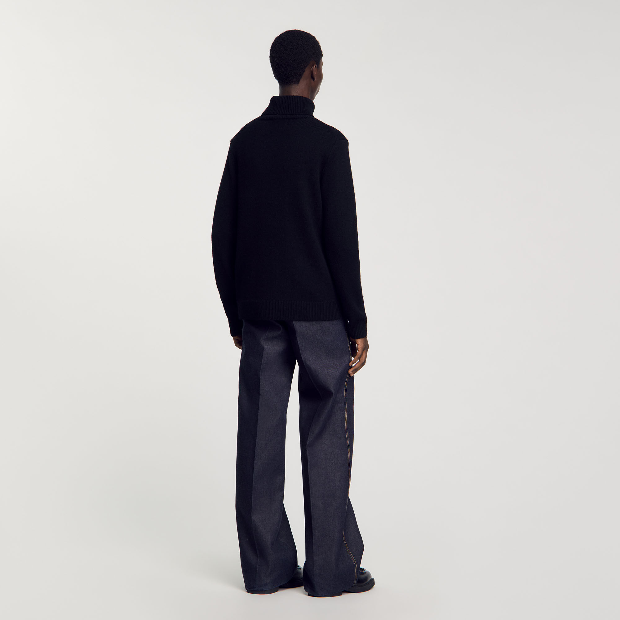 Maglione dolcevita in lana e cashmere