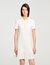 Abito corto in maglia colletto polo