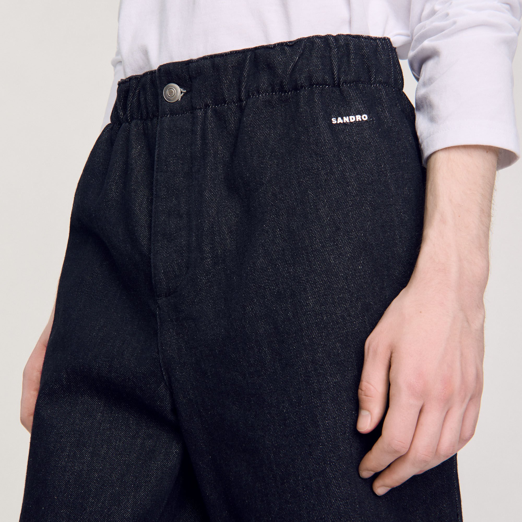 Bermuda in raw denim
