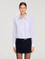 Abito corto bimateriale col camicia