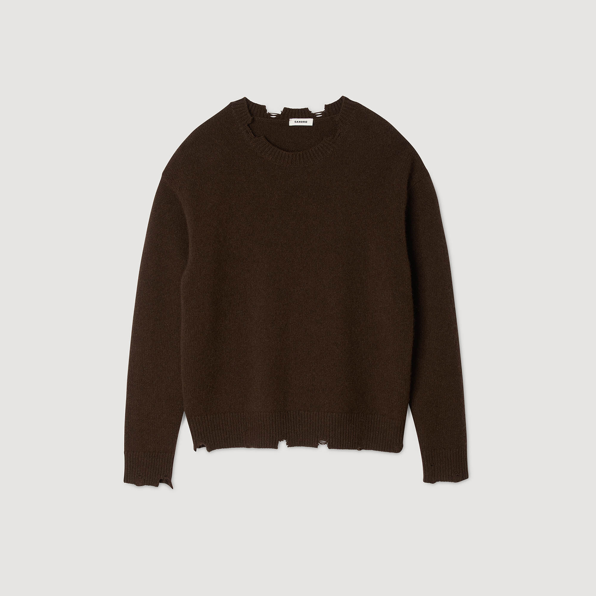 Maglione lana effetto stropicciato