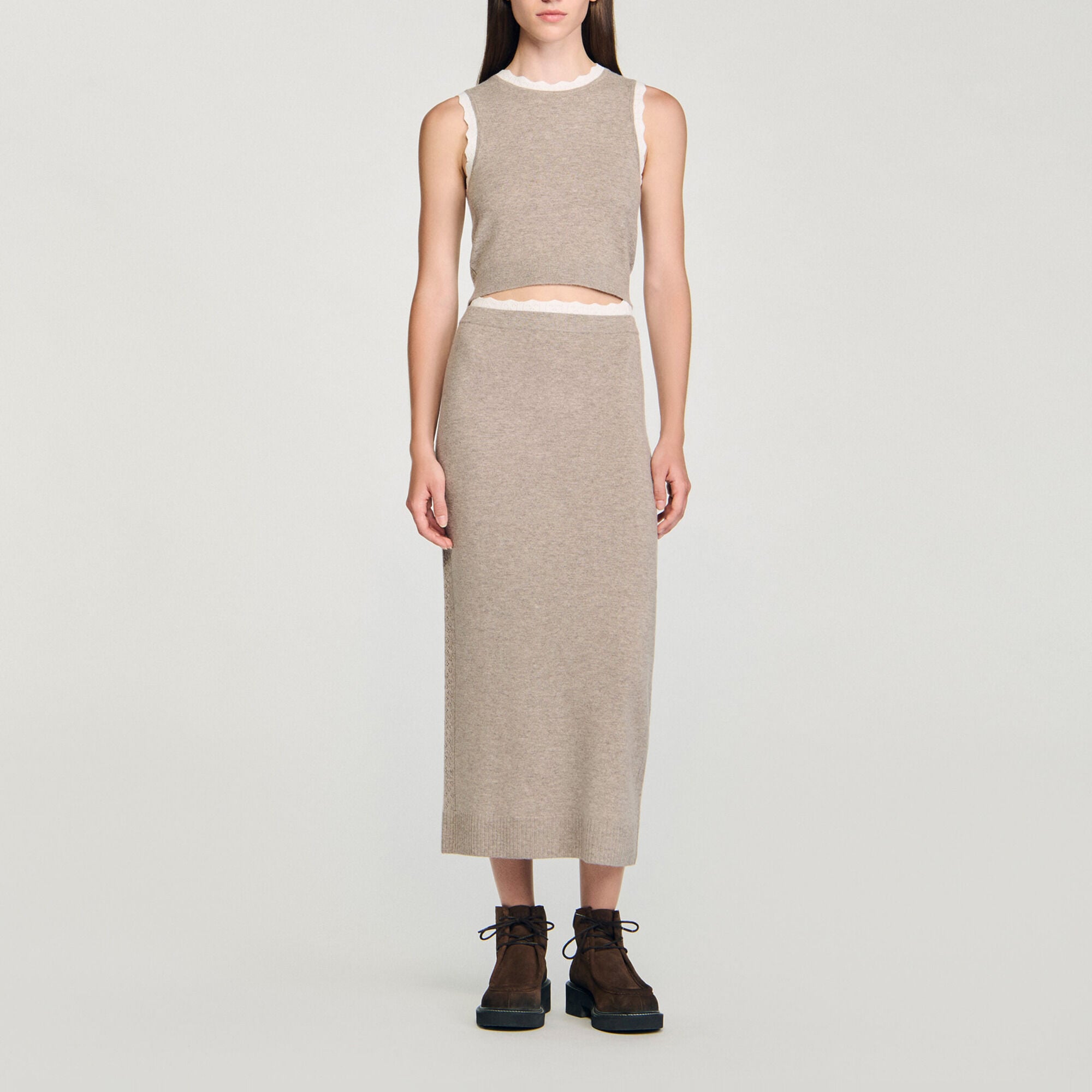 Maglione in maglia con collo alto - Donna | Sandro