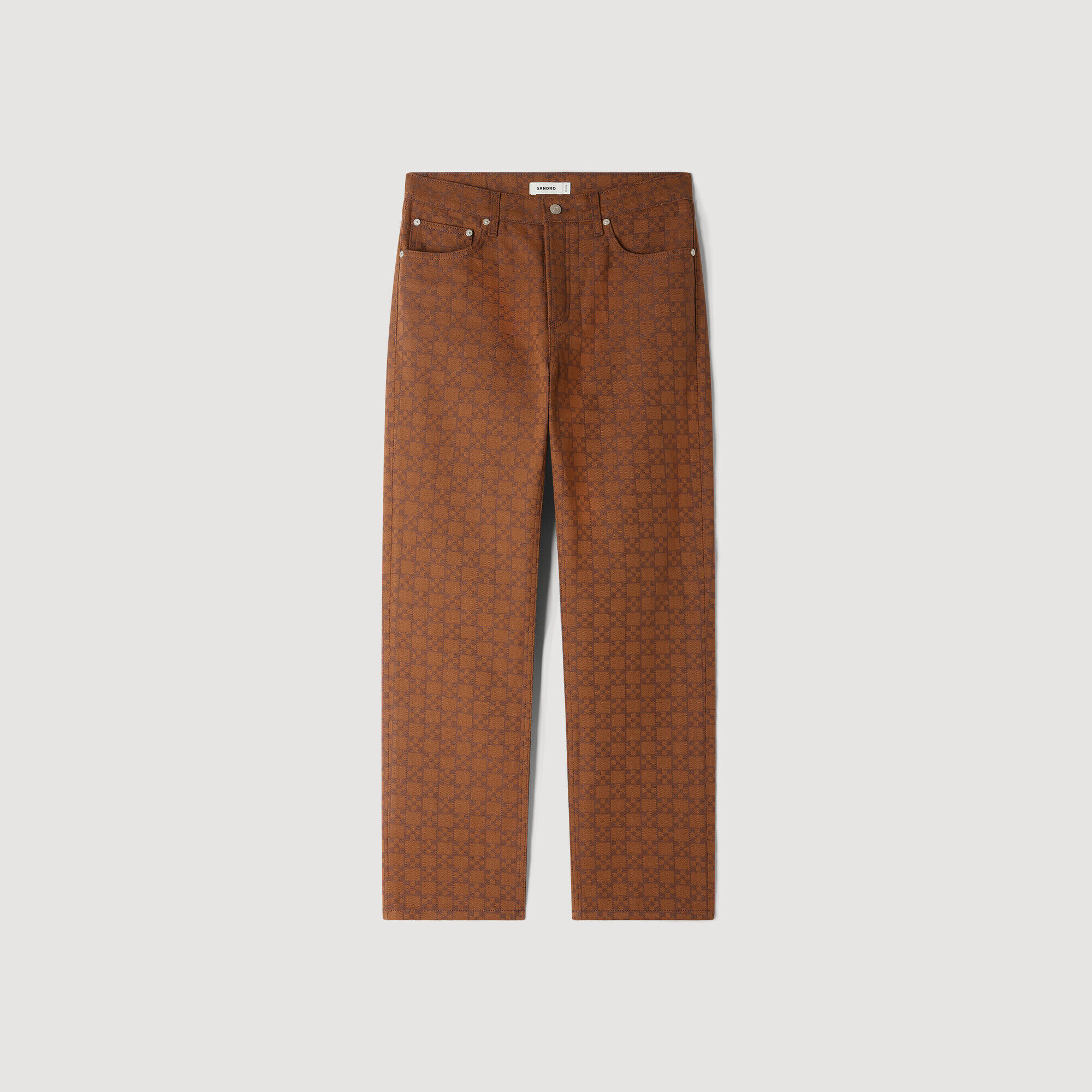 Jeans con motivo Square Cross