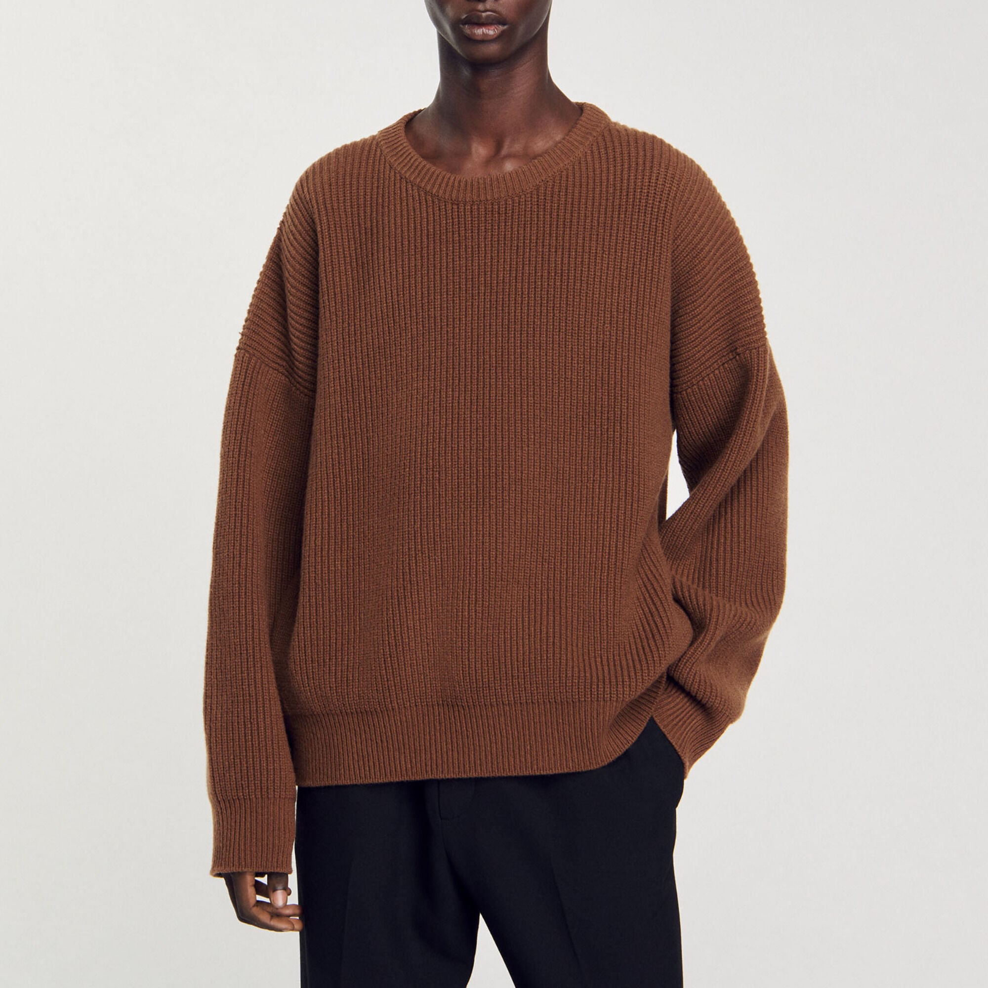 Maglione a coste in maglia - Uomo | Sandro