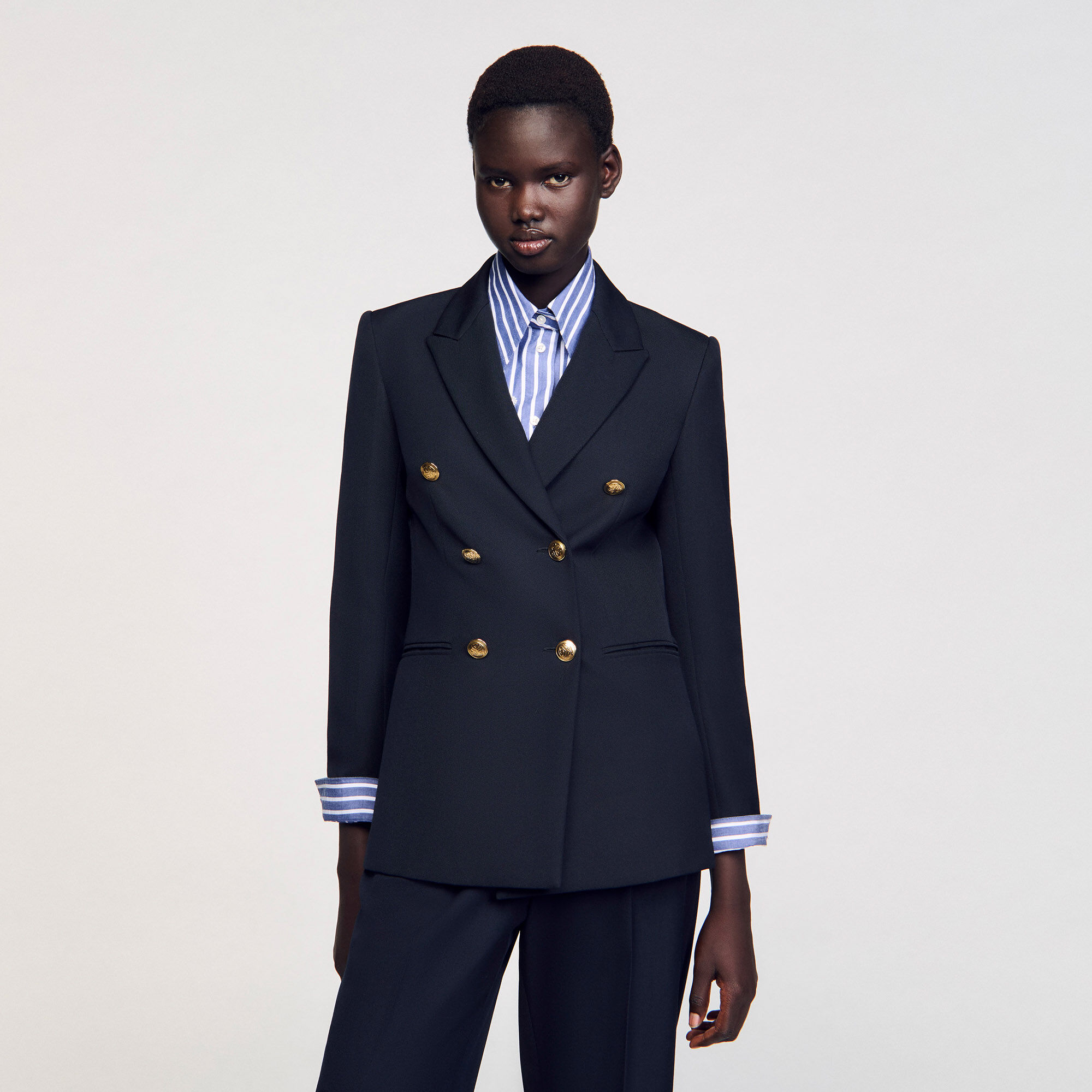 Giacca tailleur con doppia abbottonatura