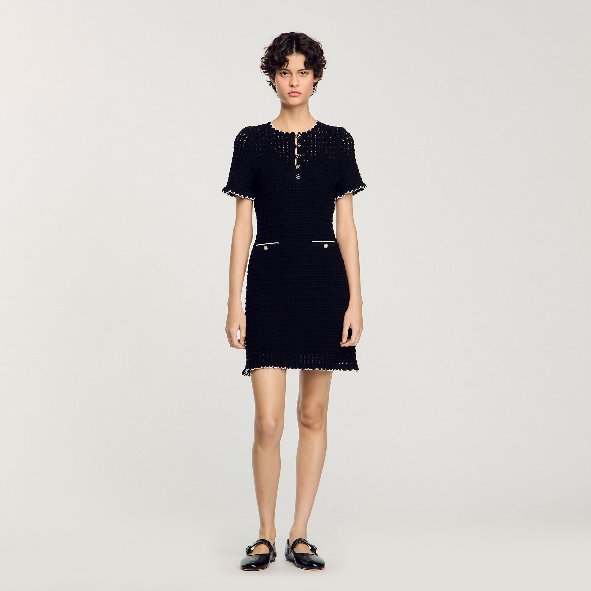 Abito corto in maglia