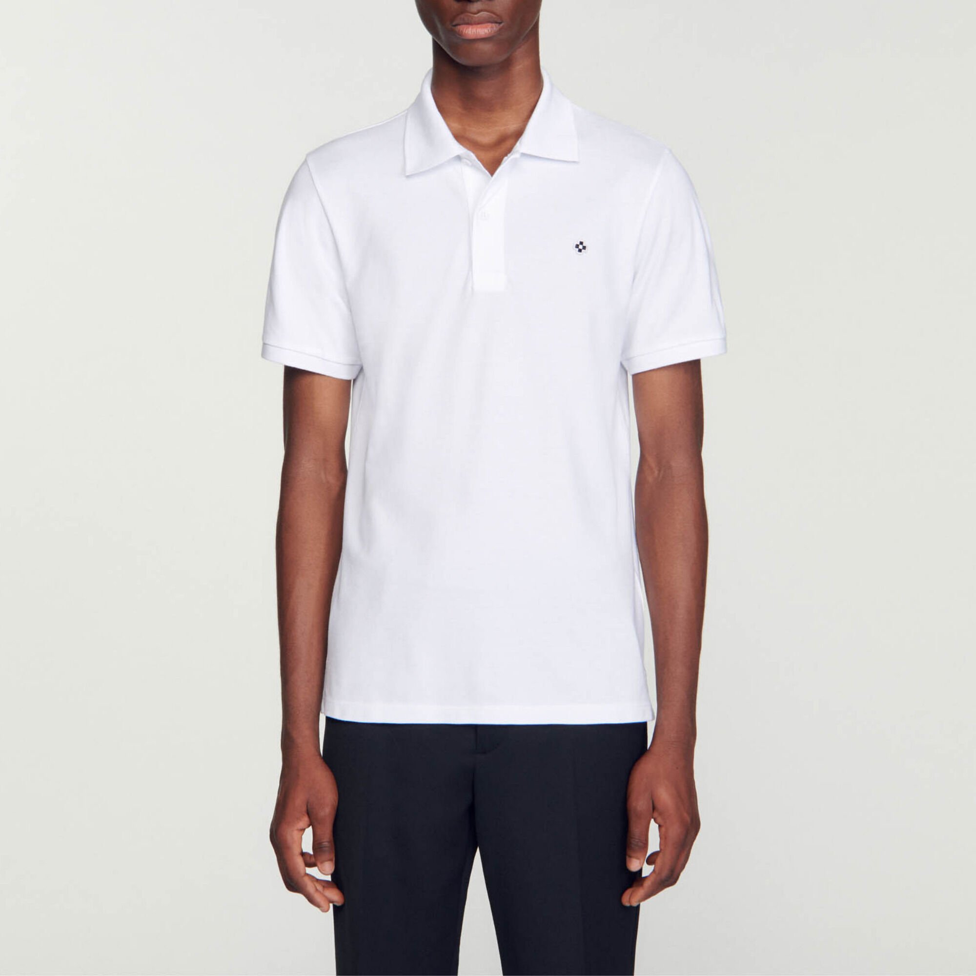 Polo con applicazione Square Cross