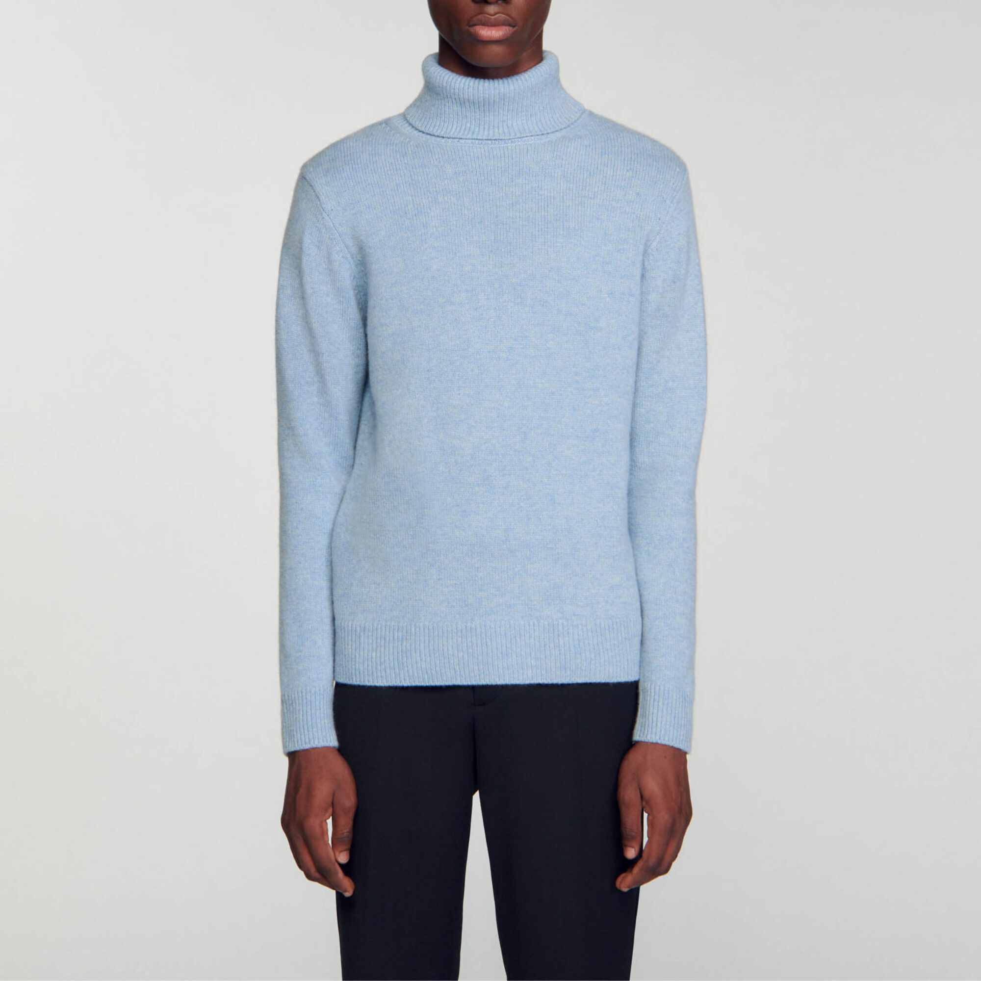 Maglione dolcevita in lana e cashmere