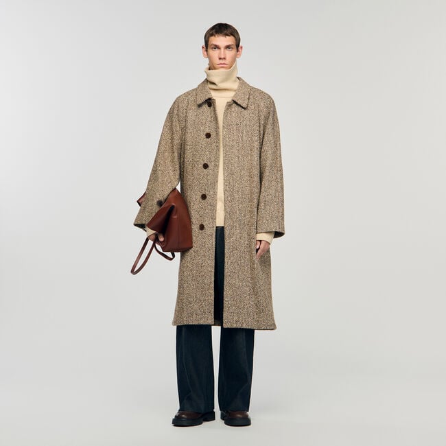 Cappotto oversize in lana