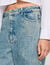 Bermuda jeans effetto stropicciato