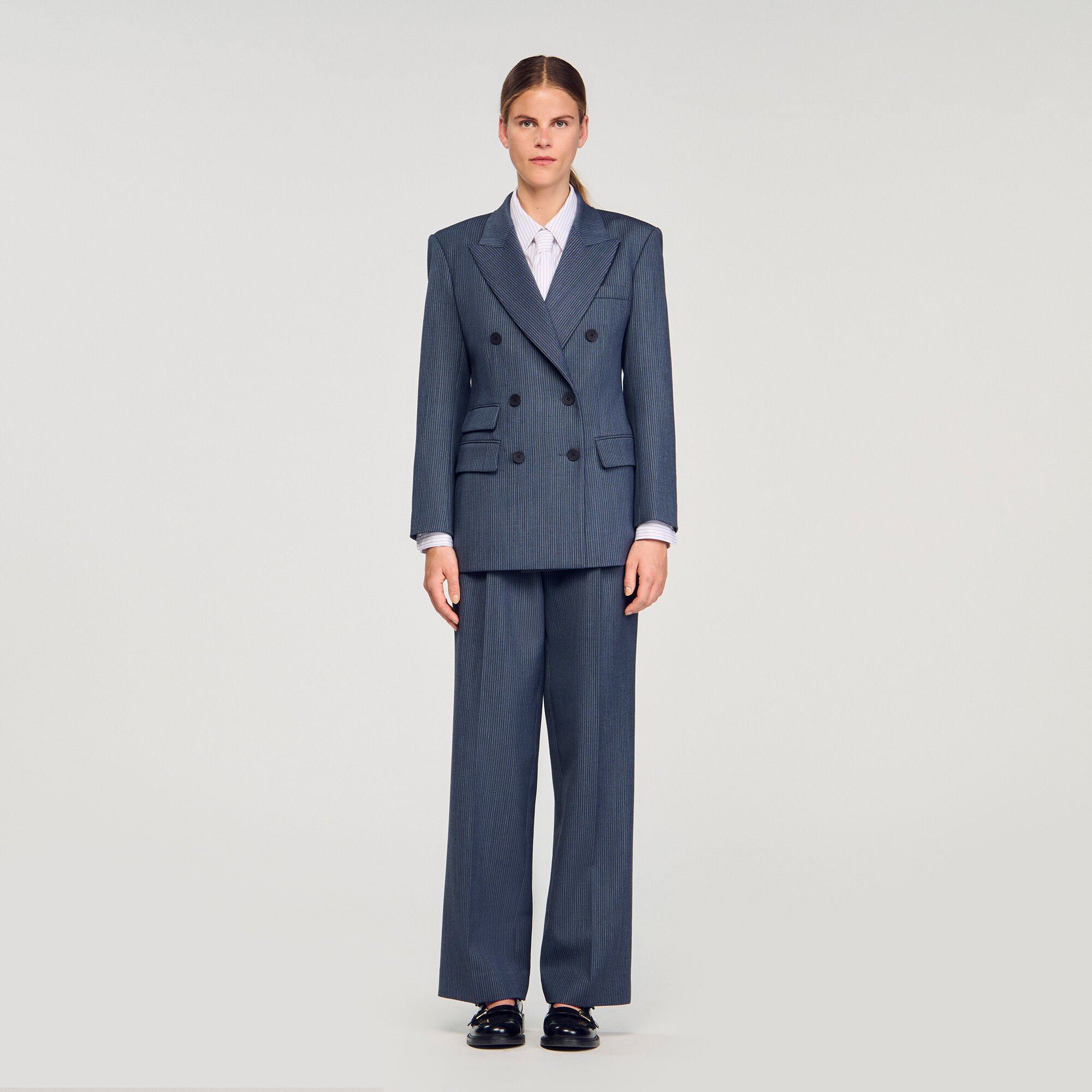 Giacca da tailleur a righe
