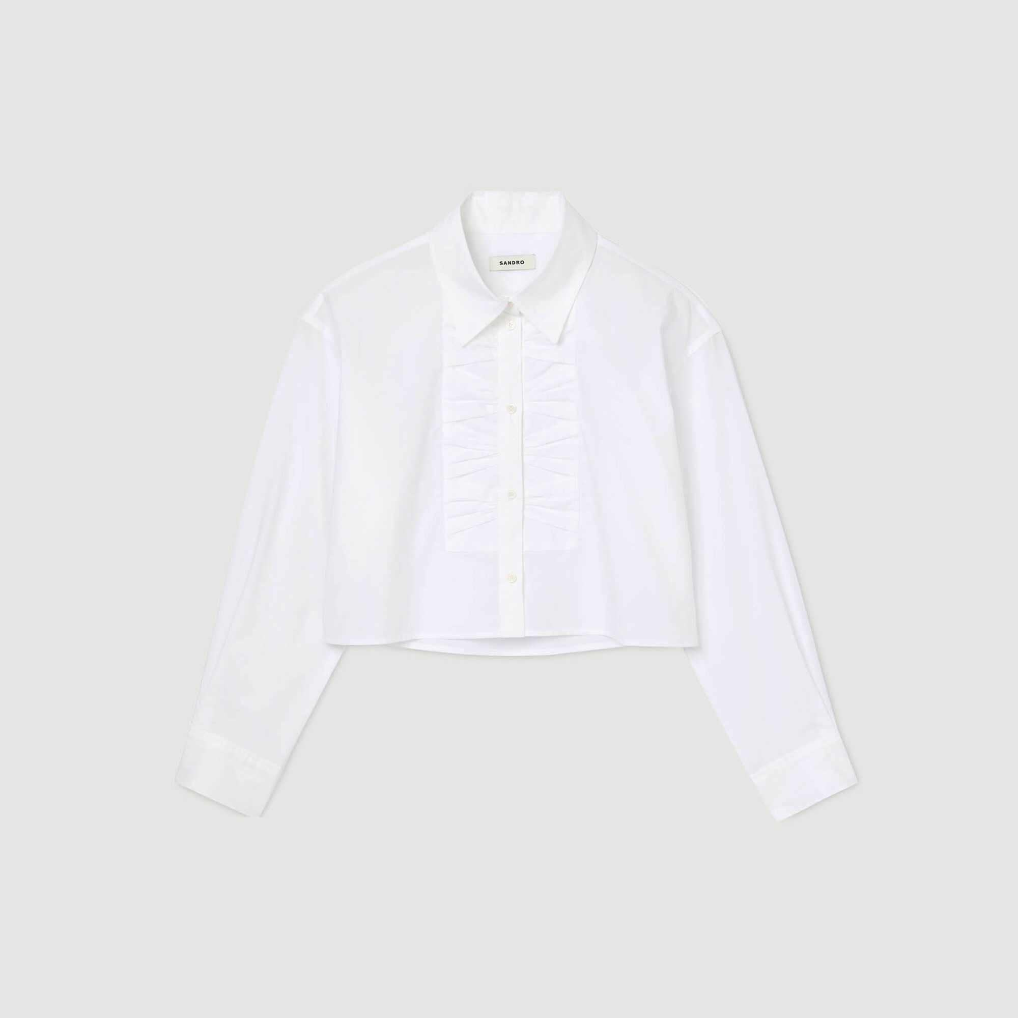 Camicia corta con dettagli nodo