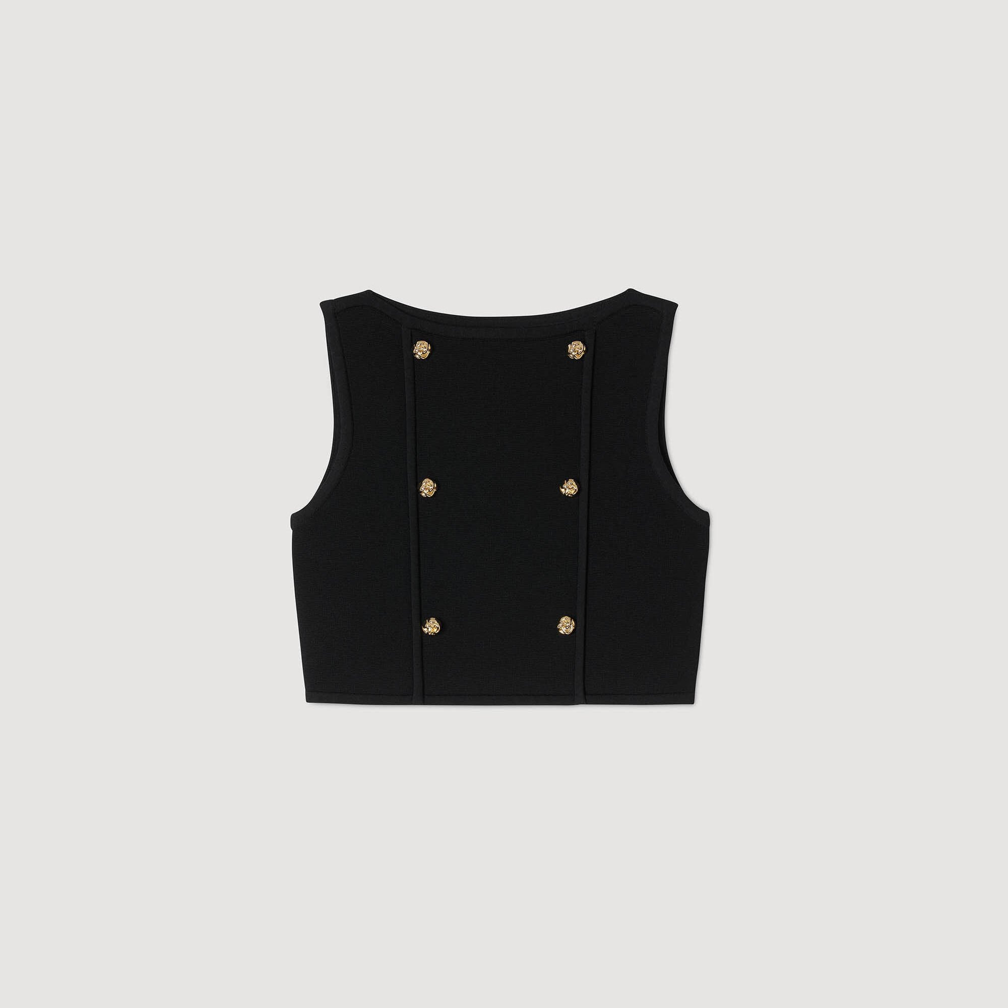 Top corto in maglia