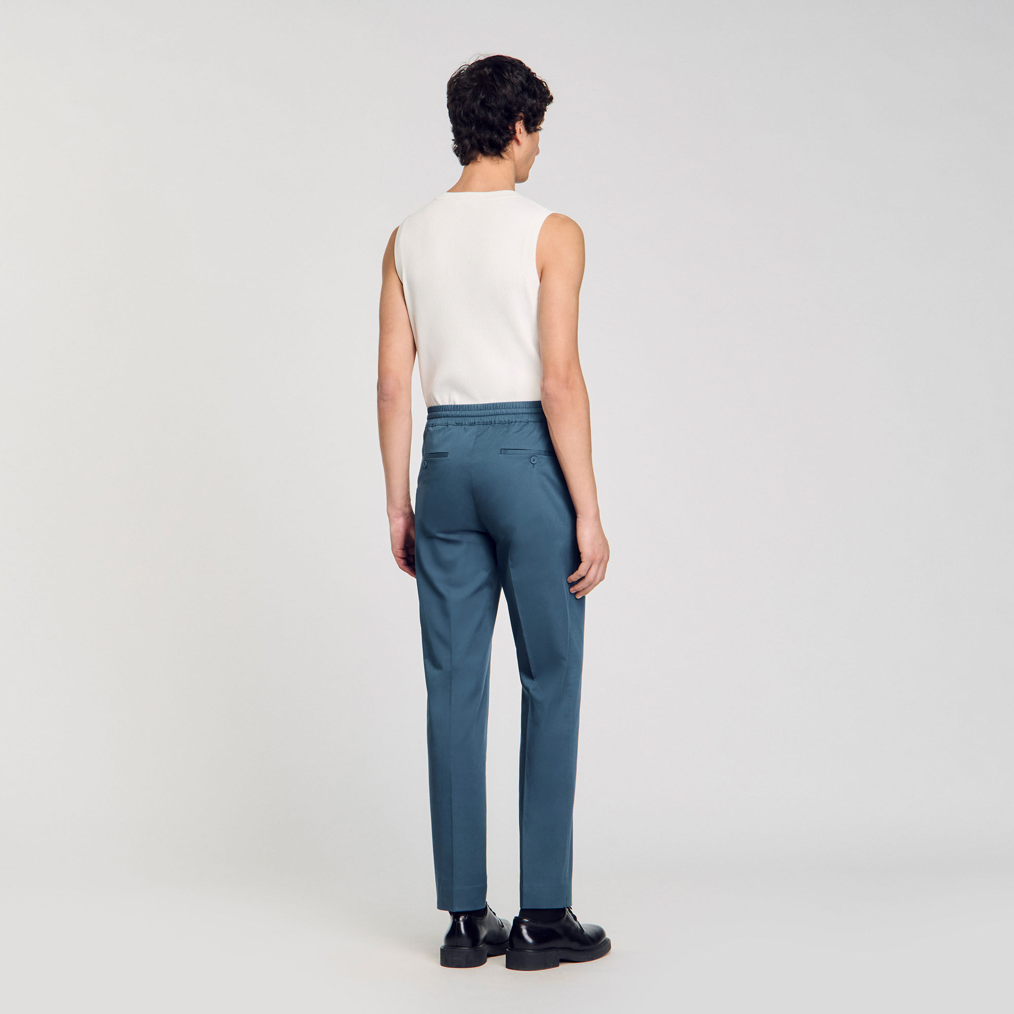 Pantaloni dritti elasticizzati