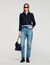 Giacca in tweed con volant