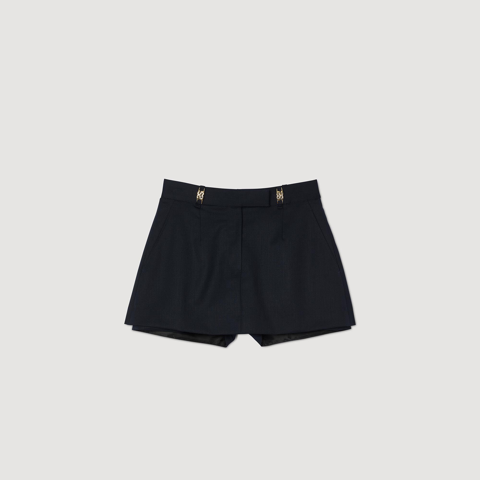 Skorts con passanti a fantasia