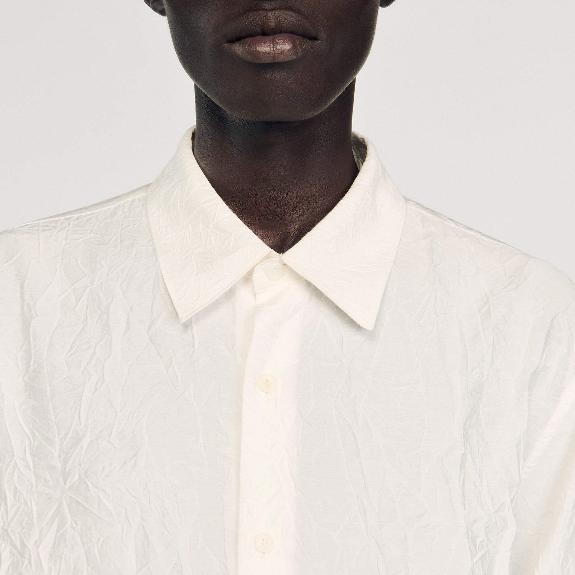 Camicia effetto stropicciato