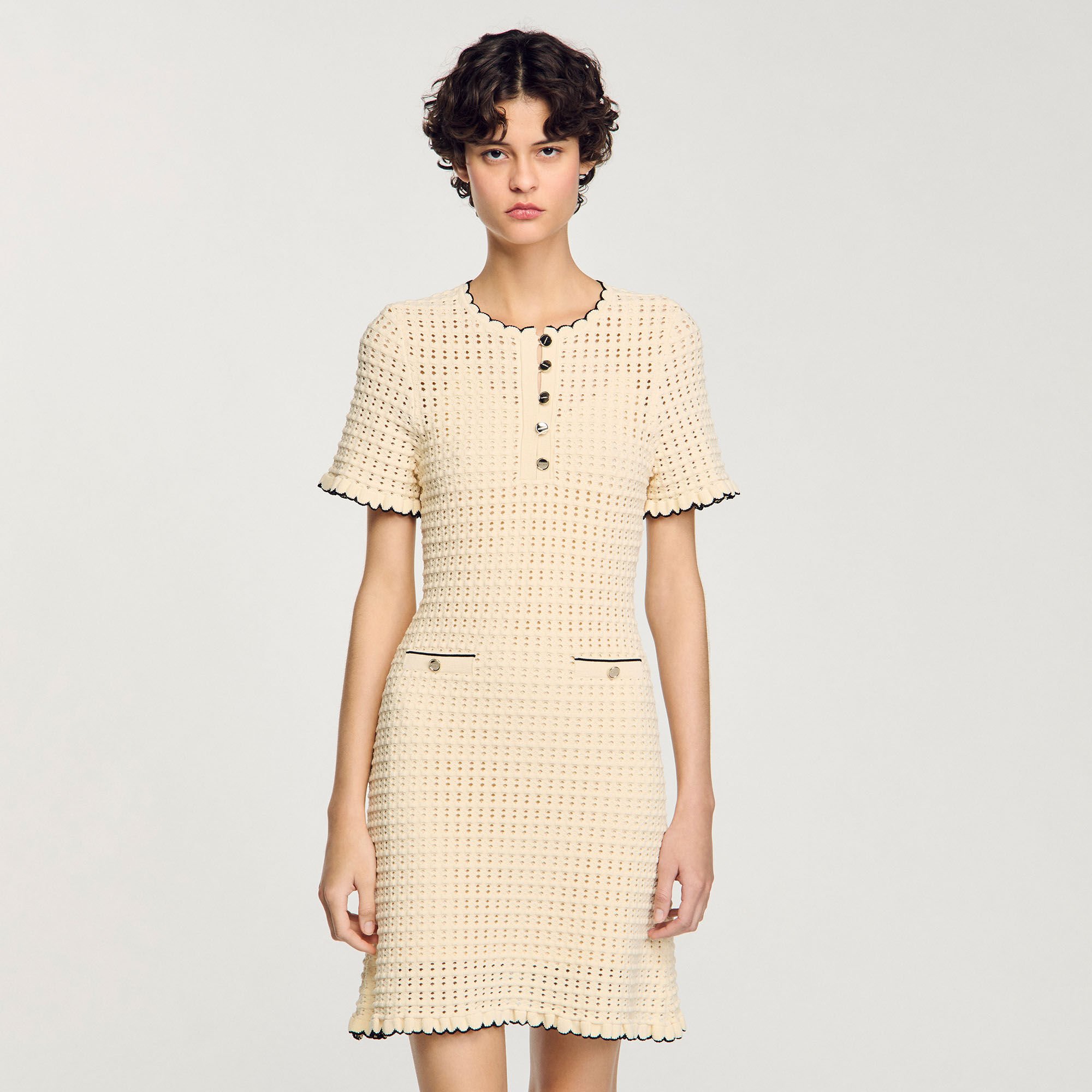 Abito corto in maglia